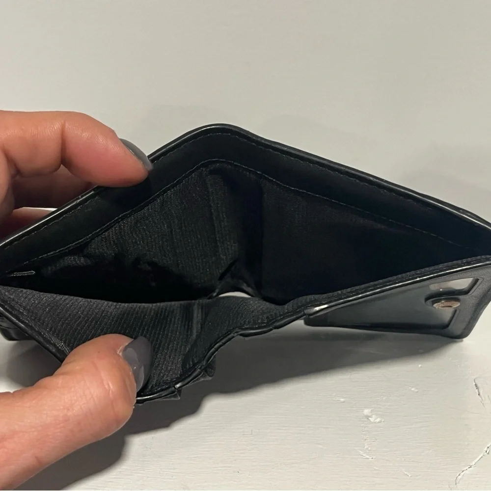Coach Crossgrain Leather Billfold Wallet – Black - Picture 10 of 12